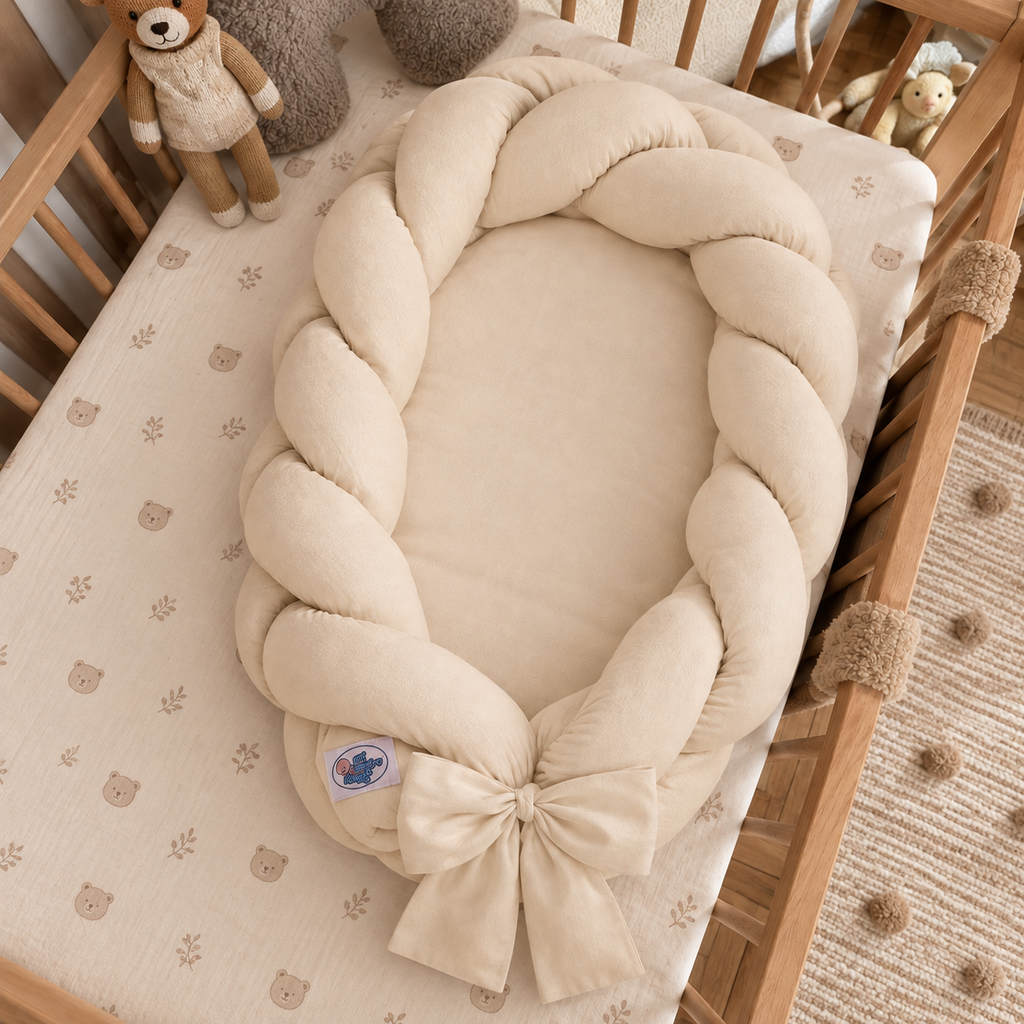 Cocon tressé 2 en 1 évolutif Beige