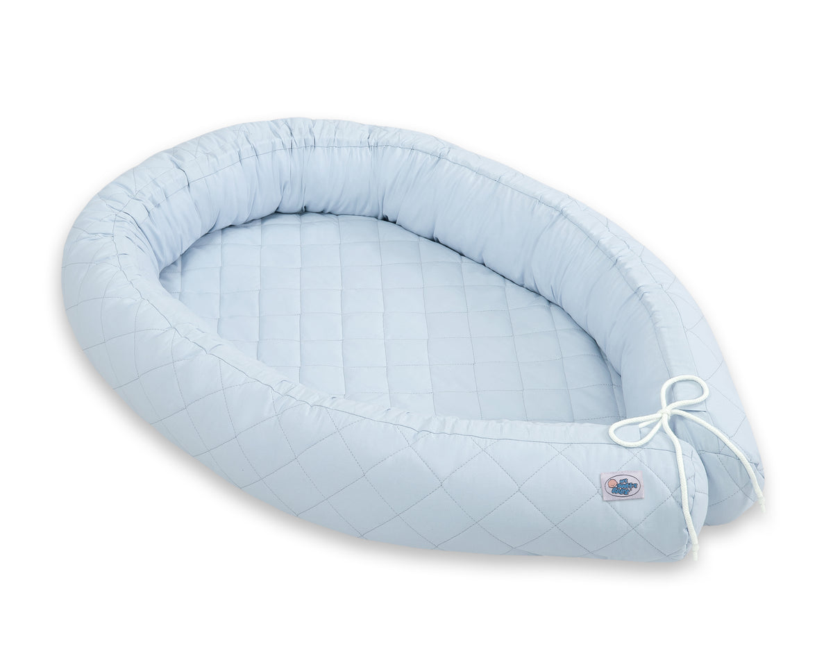 Cocon 2-en-1 nid de bebe et tour de lit serpent - Bleu