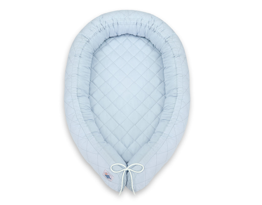 Cocon 2-en-1 nid de bebe et tour de lit serpent - Bleu