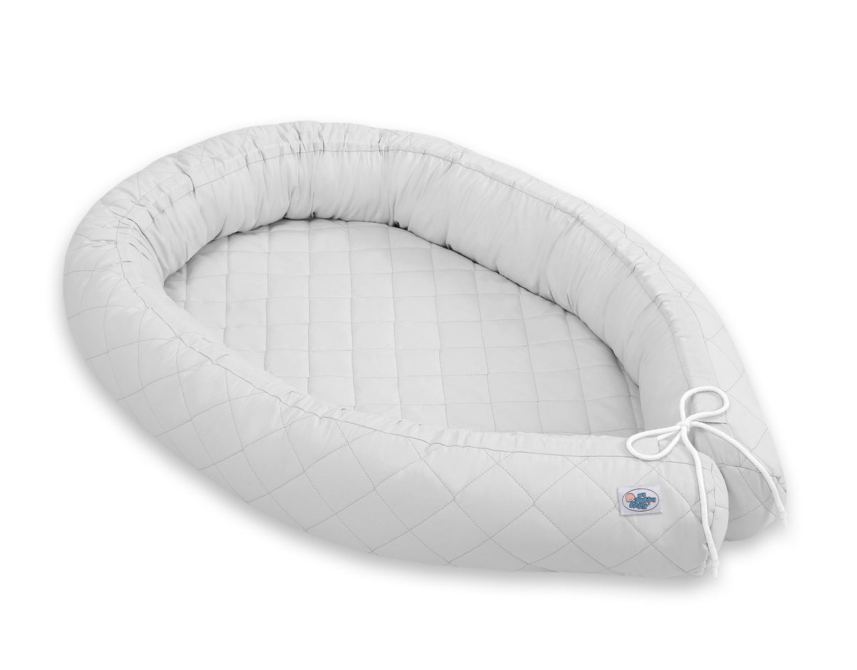 Cocon 2-en-1 nid de bebe et tour de lit serpent - Gris