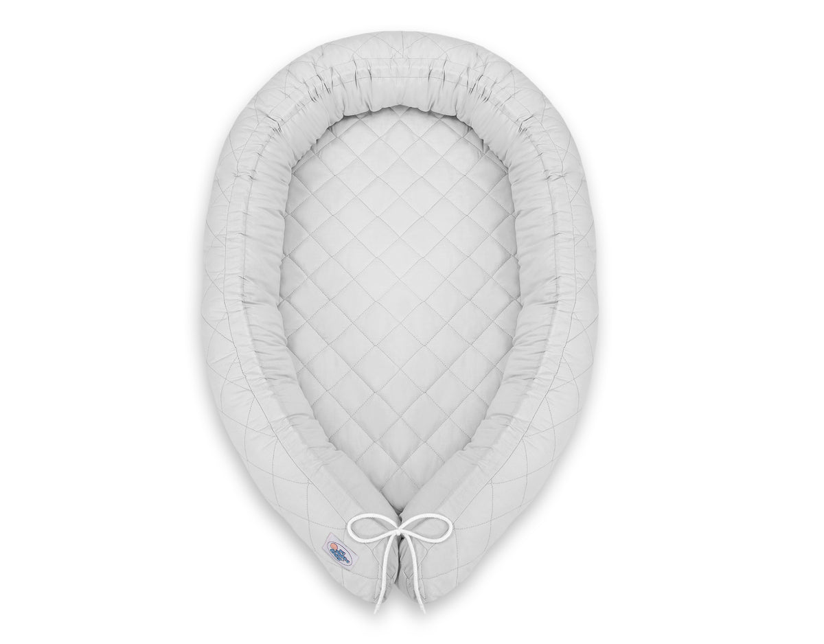 Cocon 2-en-1 nid de bebe et tour de lit serpent - Gris