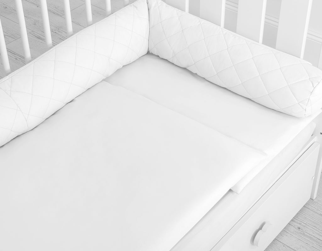 Cocon 2-en-1 nid de bebe et tour de lit serpent - Blanc