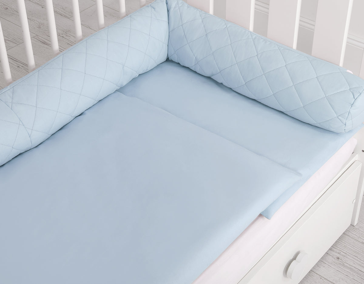 Cocon 2-en-1 nid de bebe et tour de lit serpent - Bleu