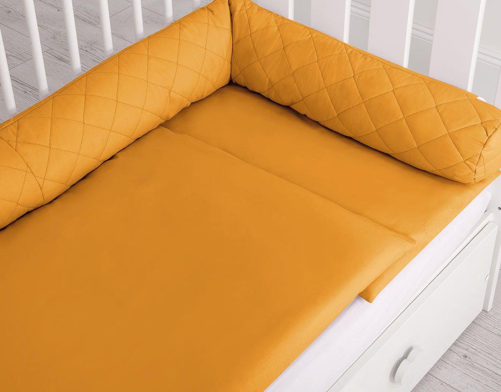 Cocon 2-en-1 nid de bebe et tour de lit serpent - Jaune miel