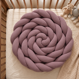 tour de lit violet pastel